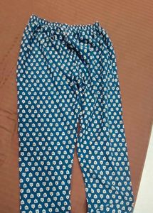 Blue &amp; Red Block Print Kurta Set