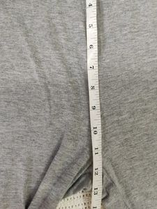 Gray Ruched Capri Pants