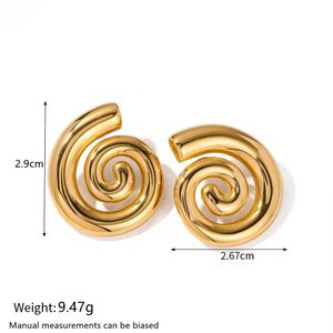 🌀Gold Spiral Stud Earrings🌀