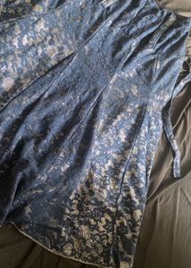 Navy Blue Long Indian Skirt