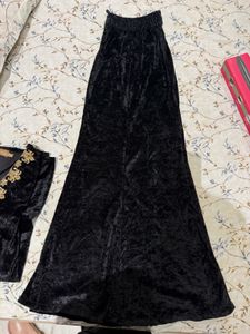 velvet kurta set