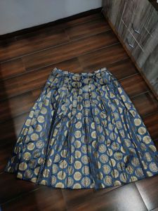 Stunning Grey &amp; Gold ethnic skirt