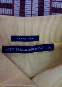 Pale Yellow Polo T-Shirt