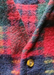 Vintage Plaid Wool Vest