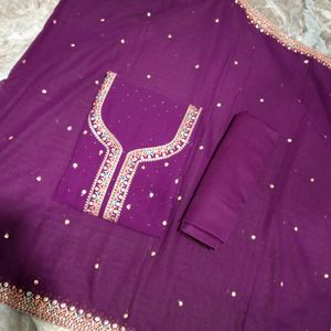 Embroidery Work Georgette Suit