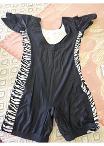 Stylish Black & Zebra Swimsuit