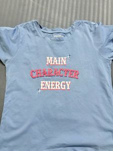 Light Blue "Main Character Energy" Tee