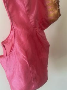 Pretty Pink sequin Work saree