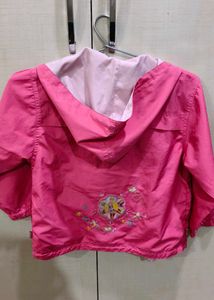 Cute Pink Girls' Windbreaker Jacket