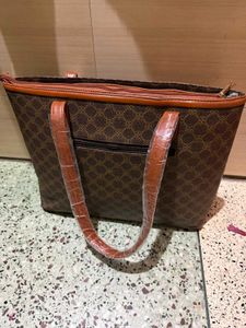 Stylish Brown Monogram Tote Bag