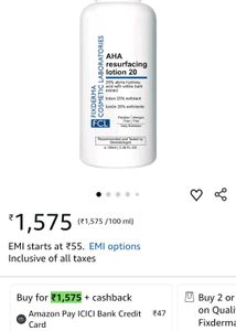 Fixderma AHA Resurfacing Lotion 20