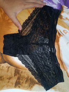 Women Black Net Panty