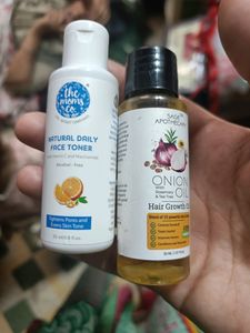 Toner And Hair Oil