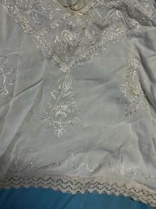 White Embroidered Sleeveless Kurta