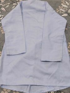 Light Blue Embroidered Kurta
