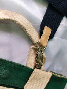 Green Canvas Tote Bag