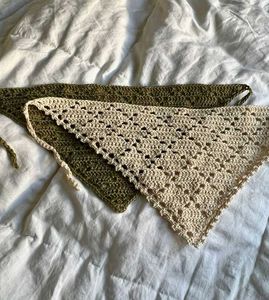 Crochet mesh bandana