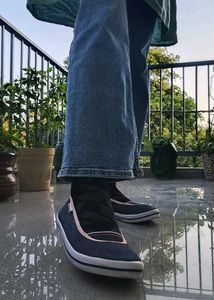 Cute Blue denim Ballerinas