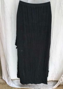 Black Asymmetrical Maxi Skirt