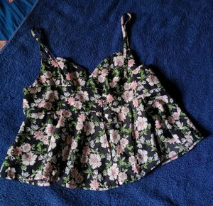 Black Peplum Top