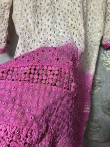 Embroidered Chikankari Kurta and salwar