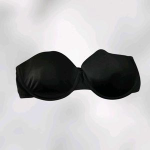 Black Strapless Bra