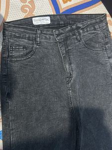 Womens Washed Denim Jeans
