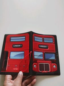 London Bus Shaped Passport Cover