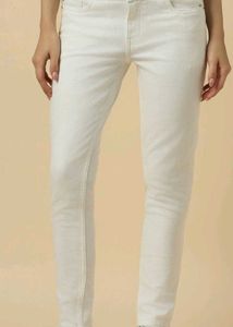Classic White Denim Jeans