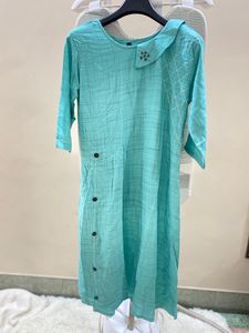 Stylish Teal Kurti with pants
