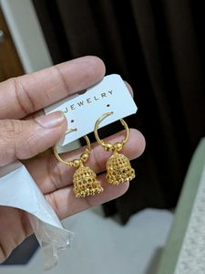Golden High gold jhumki