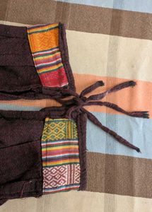 Bohemian Striped Patchwork Trouser
