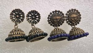 Oxidized Jhumka Earrings - CUSTOMIZED