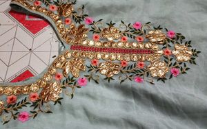 Embroidered  kurta set with beutiful dupatta