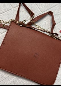 Combo of croco and ruskbrown bag