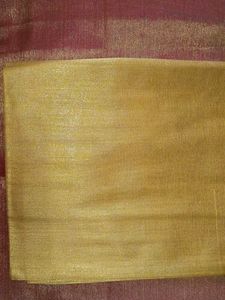 Shimmering blouse material.
