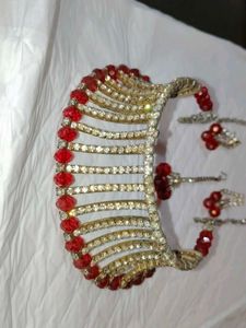 Red &amp; Silver Jewelry Set
