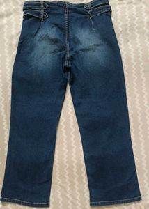 Vintage Blue Wide-Leg Denim Jeans