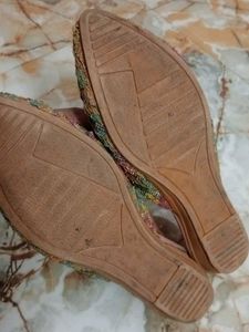 Embroidered Mule Flats