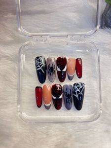 Spider-Man Themed Press-On Nails