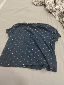 Navy Blue Polka Dot T-Shirt