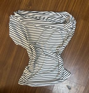 Savana Striped One-Shoulder Top