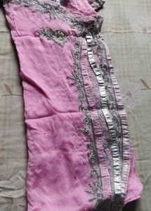 Pink Embellished Kurta