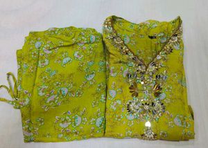 Beautifully Embellished Kaftan Set