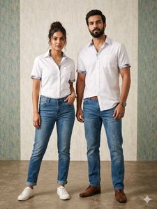 Stylish White Shirts for Couples
