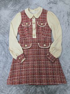 Chic Tweed Mini Dress bust 34 waist 28