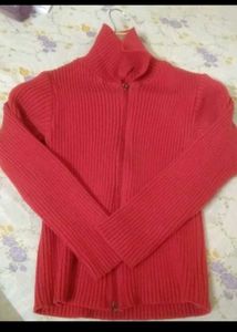 Ribbed Zip-Up Sweater
