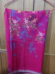 Vibrant Floral Print Saree
