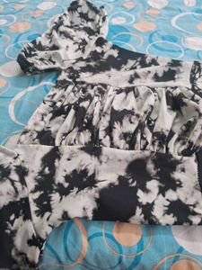 Stylish Tie-Dye long midi Dress stretchable