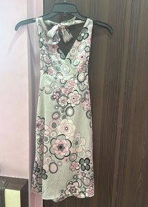 Floral Halter Neck Dress